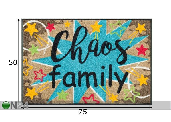 Vaip Chaos Family 50x75 cm mõõdud