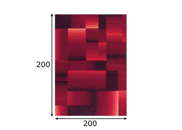 Vaip Coloured Cubes 200x200 cm mõõdud