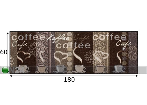 Vaip Kaffeehaus 60x180 cm mõõdud