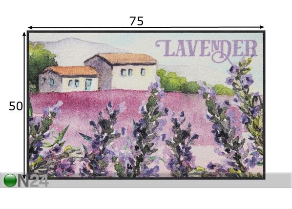Vaip Lavender Houses 50x75 cm mõõdud
