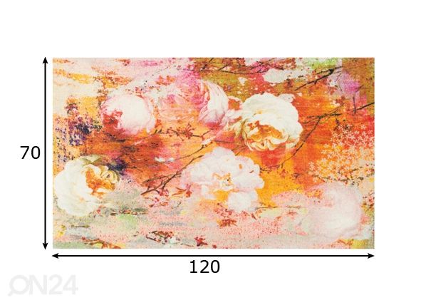 Vaip Loving Rose 70x120 cm mõõdud