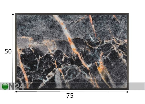 Vaip Mineral Stone 50x75 cm mõõdud