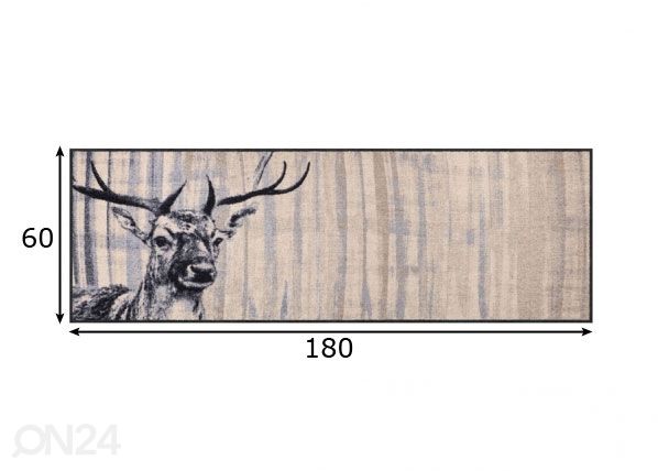 Vaip Natural Deer nature chic 60x180 cm mõõdud
