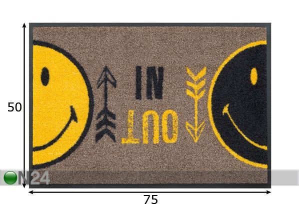 Vaip Smiley In Out 50x75 cm