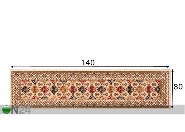 Vaip Tashkent 80x140 cm mõõdud