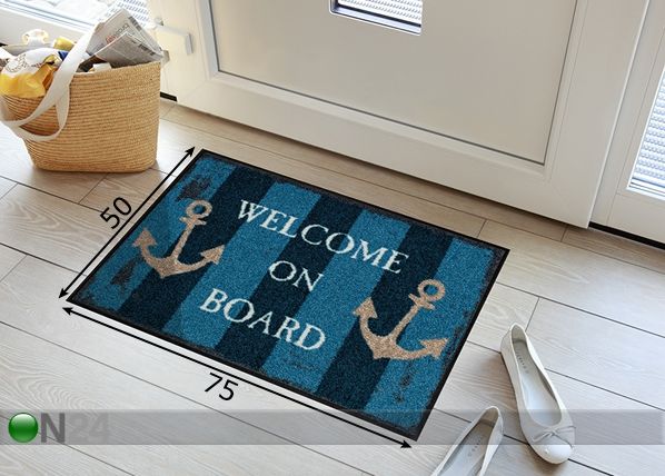 Vaip Welcome on Board 50x75 cm mõõdud