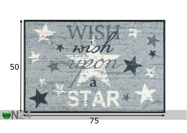 Vaip Wish upon a star 50x75 cm mõõdud