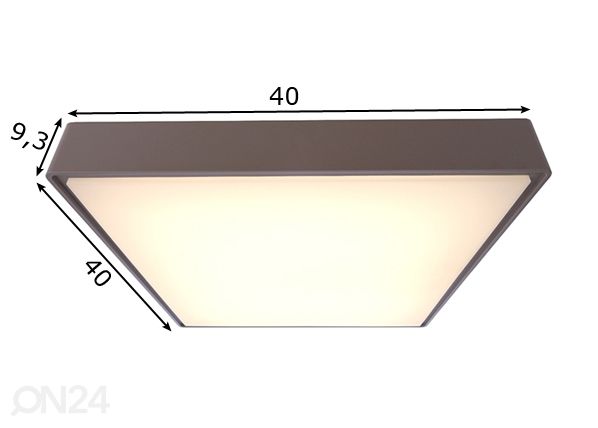 Välisvalgusti Quadra 20 W LED mõõdud