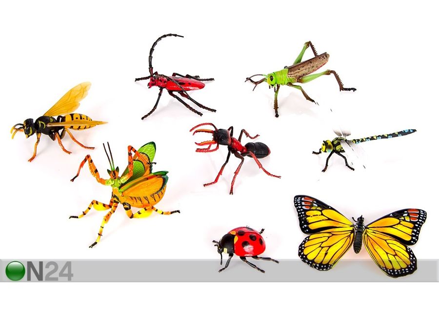 3D pusle Vihmamets, putukad suurendatud