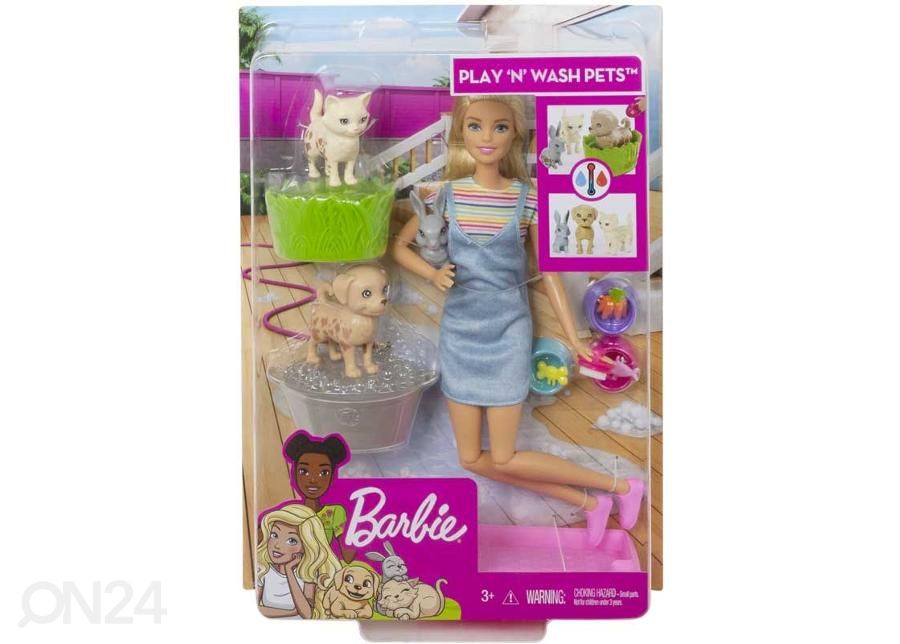 Barbie® Lemmikute vannikomplekt Blondie suurendatud