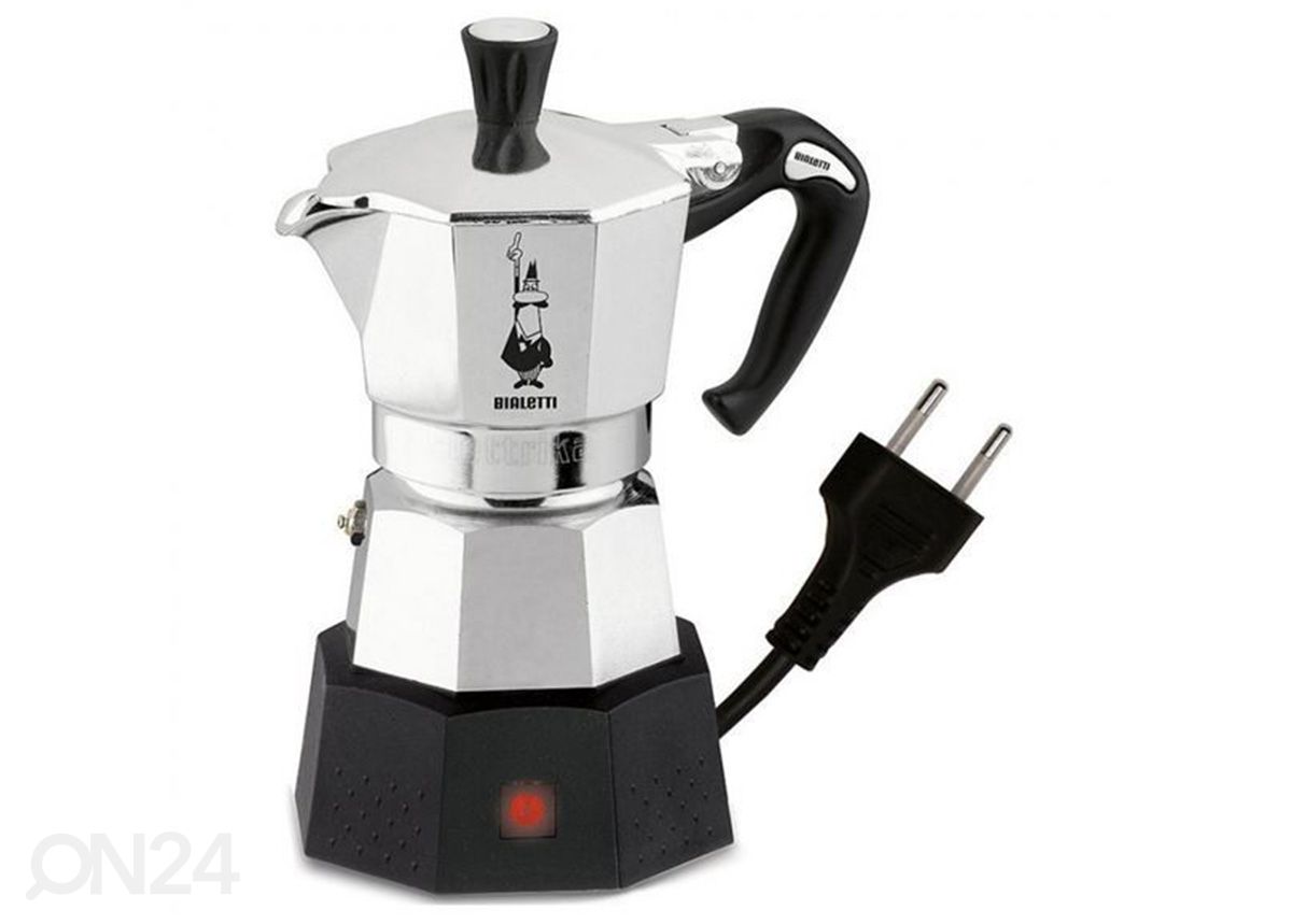 Bialetti elektriline espressokann Moka Elettrika 2 tassile suurendatud