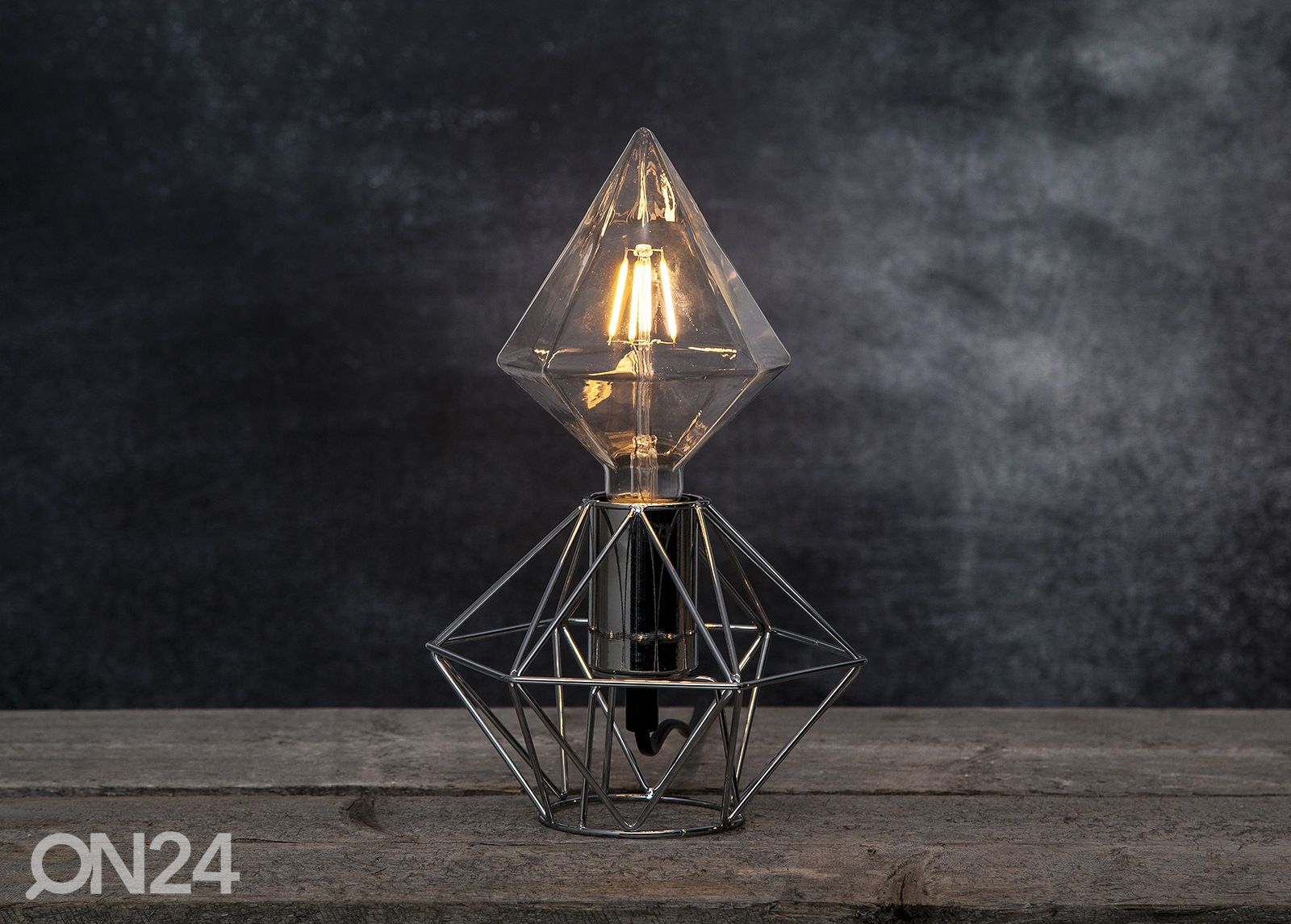 Dekoratiivne teemanti kujuline LED pirn sokliga E27, 1,65W suurendatud
