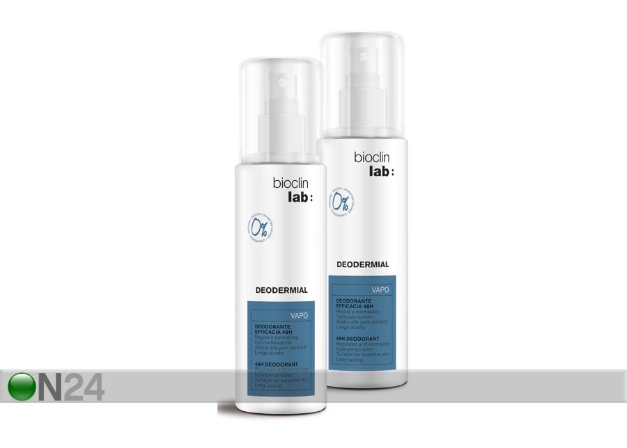 Deodorant tundlikule nahale Bioclin Lab 2x100ml suurendatud