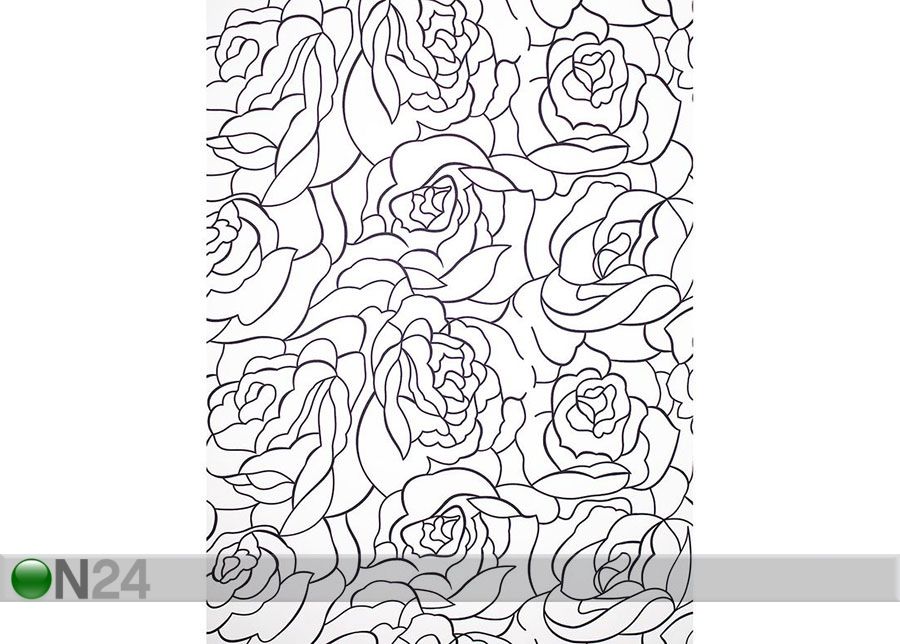 Dušikardin Roses line 180x200 cm suurendatud