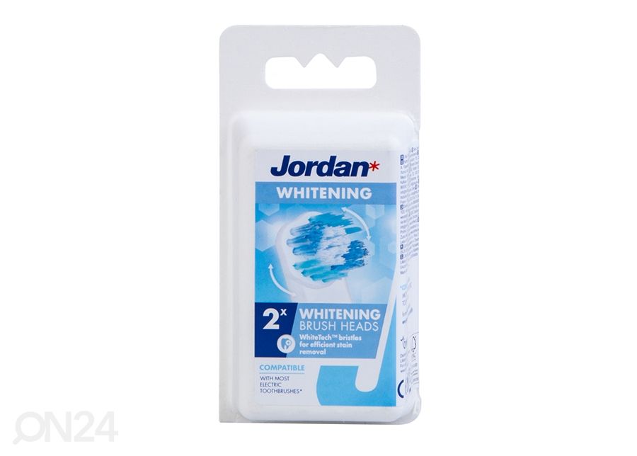 Elektrilise hambaharja vahetushari Jordan Whitening 2 tk suurendatud