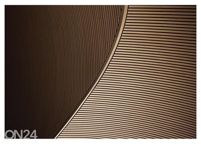 Fliis fototapeet Architecture Detail Brown Texture 400x260 cm suurendatud