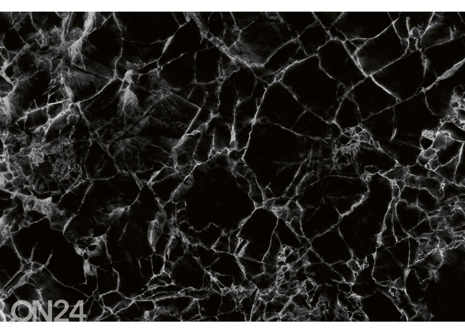 Fliis fototapeet Black Marble Decorative Design suurendatud