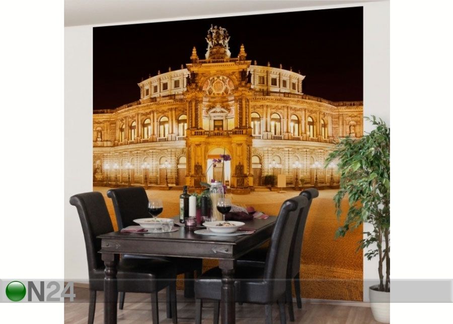 Fliis fototapeet Dresden Opera House suurendatud