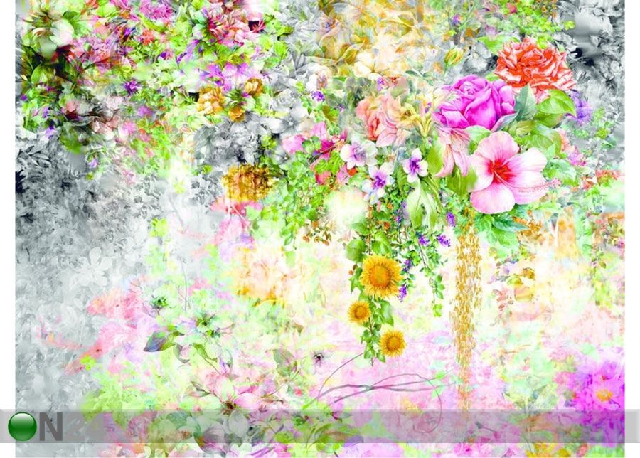 Fliis-fototapeet Flowers 1, 360x270 cm suurendatud