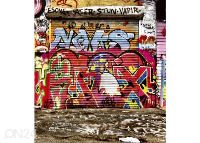 Fliis fototapeet Graffiti street 225x250 cm suurendatud
