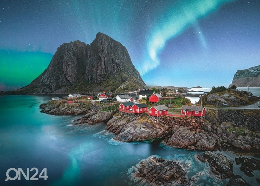 Fliis fototapeet North Light in Lofoten Norway 400x260 cm suurendatud
