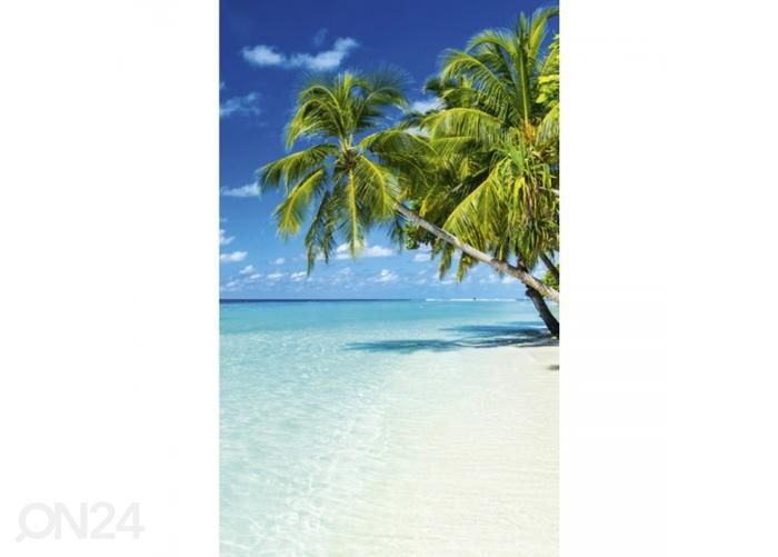 Fliis fototapeet Paradise beach 150x250 cm suurendatud