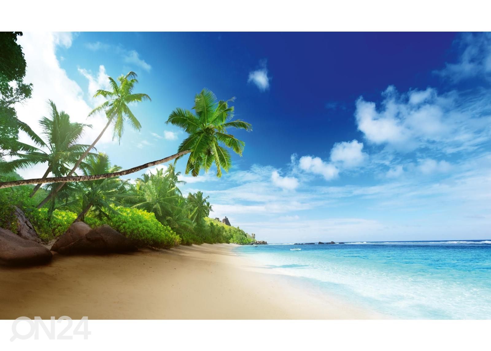 Fliis fototapeet Seychelles Beach suurendatud