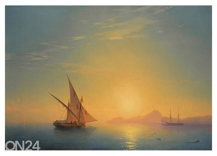 Fliis fototapeet Sunset Over Ischia by Ivan Aivazovsky 368x254 cm suurendatud