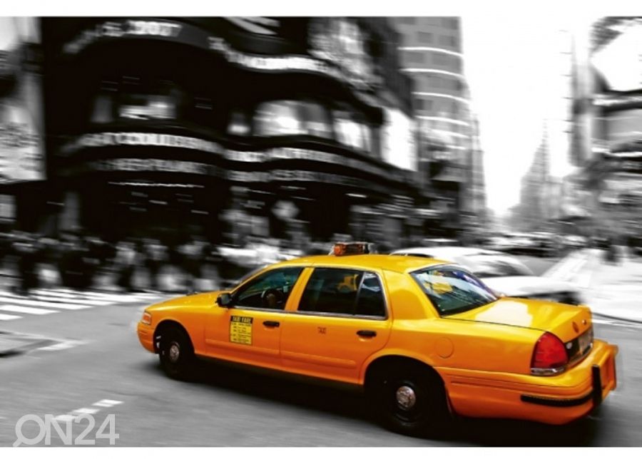 Fliis fototapeet Taxi 225x250 cm suurendatud