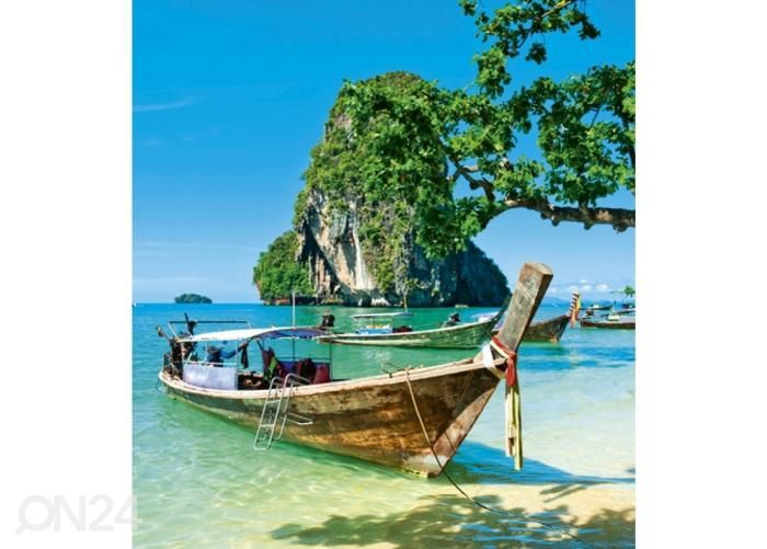 Fliis fototapeet Thailand boat 225x250 cm suurendatud