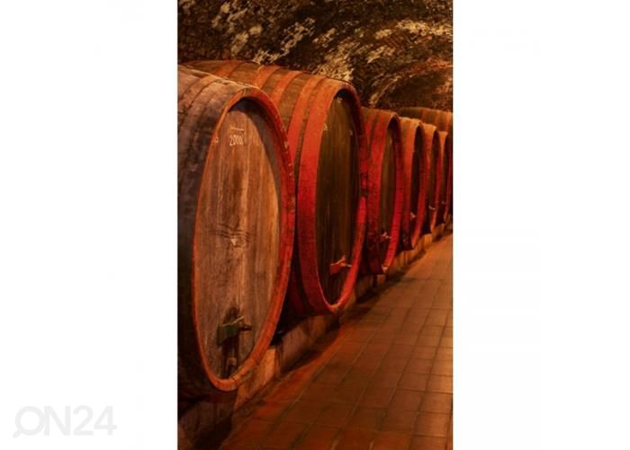 Fliis fototapeet Wine barrels 150x250 cm suurendatud