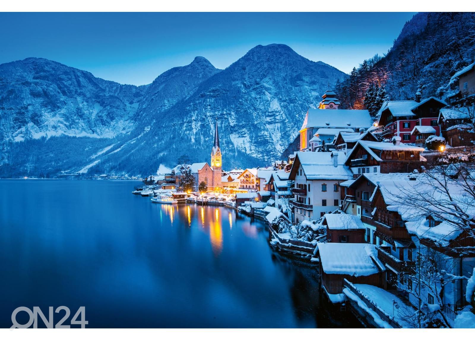 Fliis fototapeet Winter In Austria suurendatud