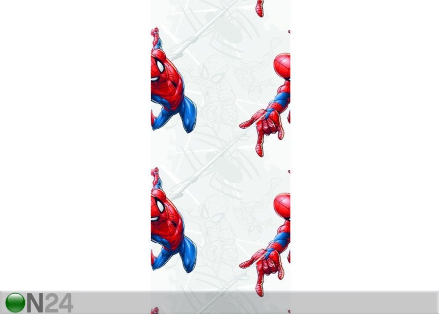 Fliistapeet Spider Man with web, Grey 53x1000 cm suurendatud