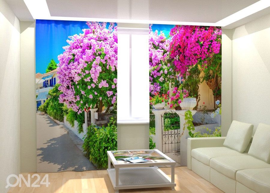 Fotokardinad Lilac Garden 300x260 cm suurendatud