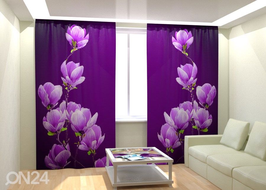 Fotokardinad Purple Magnolia 300x260 cm suurendatud