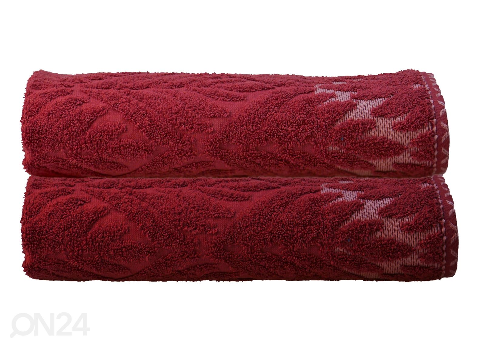Frotee käterätikute komplekt Flora 2 tk, punane suurendatud