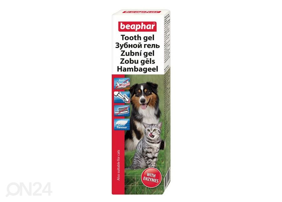 Hambakatu vastane geel koertele Beaphar 100 g suurendatud
