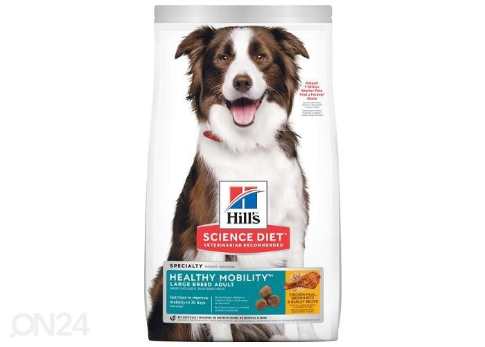 Hill's Healthy Mobility koeratoit kanaga suurt kasvu koerale 14kg suurendatud