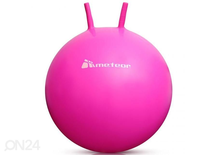 Hüppepall lastele Meteor 65 cm roosa suurendatud