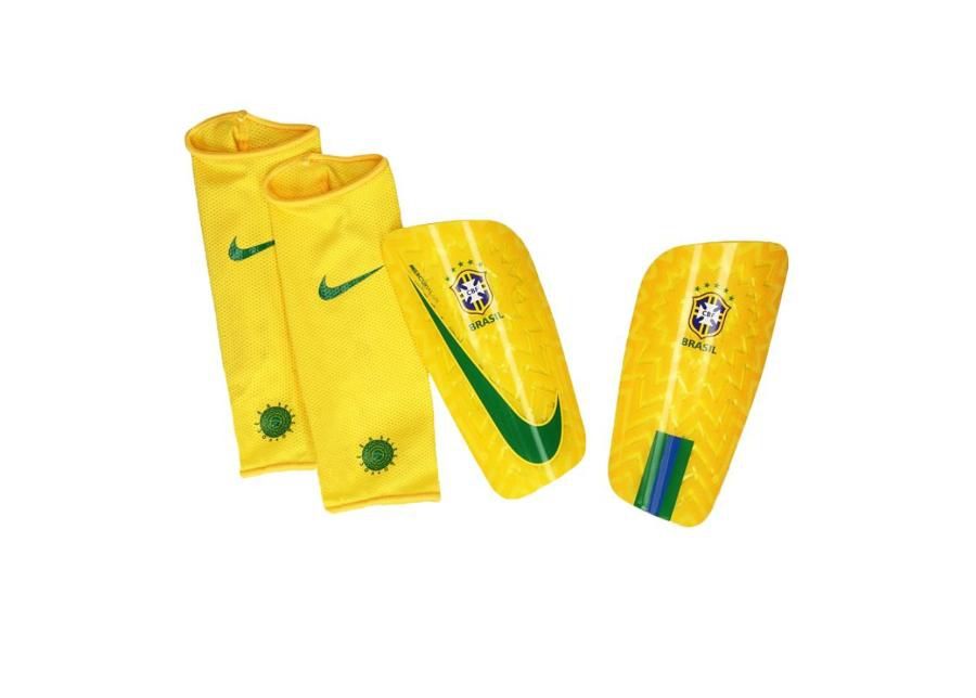 Jalgpalli säärekaitsmed meestele Nike Brasil CBF Mercurial Lite M SP2123-750 suurendatud
