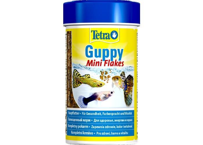 Kalade täissööt guppy mini flakes 100 ml suurendatud