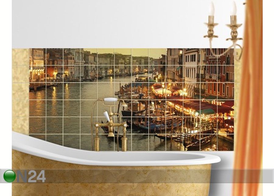 Kleebised seinaplaatidele Grand Canal of Venice 60x120 cm suurendatud
