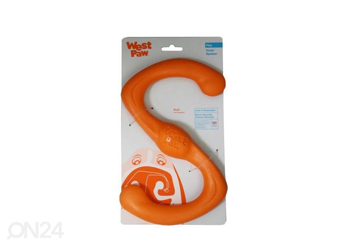 Koera mänguasi bumi L 25,4 cm oranž suurendatud