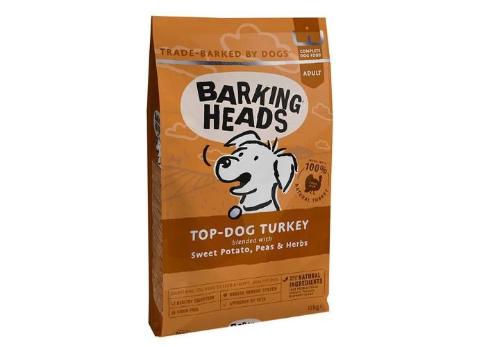 Koera täissööt Barking Heads Top dog turkey 12 kg suurendatud