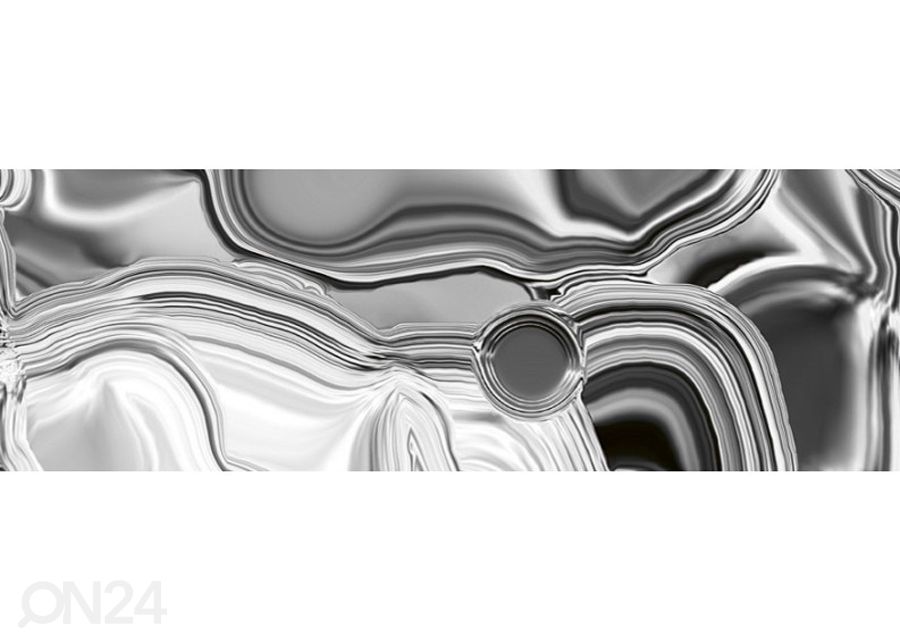 Köögi tagasein Liquid chrome silver 180x60 cm suurendatud
