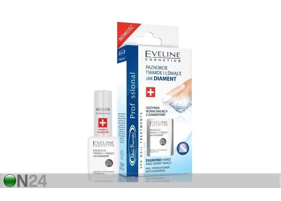 Küüsi tugevdav lakk Nail Therapy Eveline Cosmetics 12ml suurendatud
