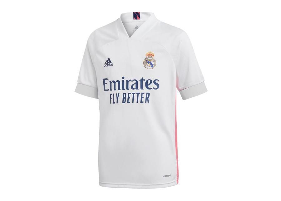Laste jalgpallisärk Adidas Real Madrid Home Jersey 20/21 Jr FQ7486 suurendatud