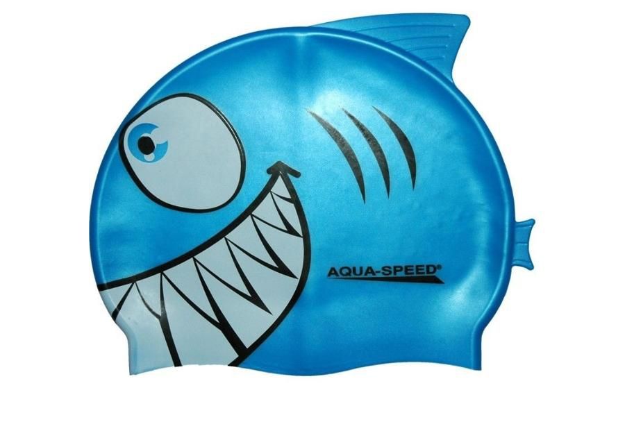 Laste Ujumismüts Aqua-Speed Silikoon SHARK suurendatud