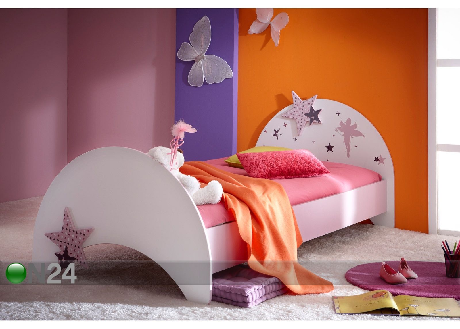 Lastevoodi Fairy + madrats Inter Bonnel 90x190 cm suurendatud