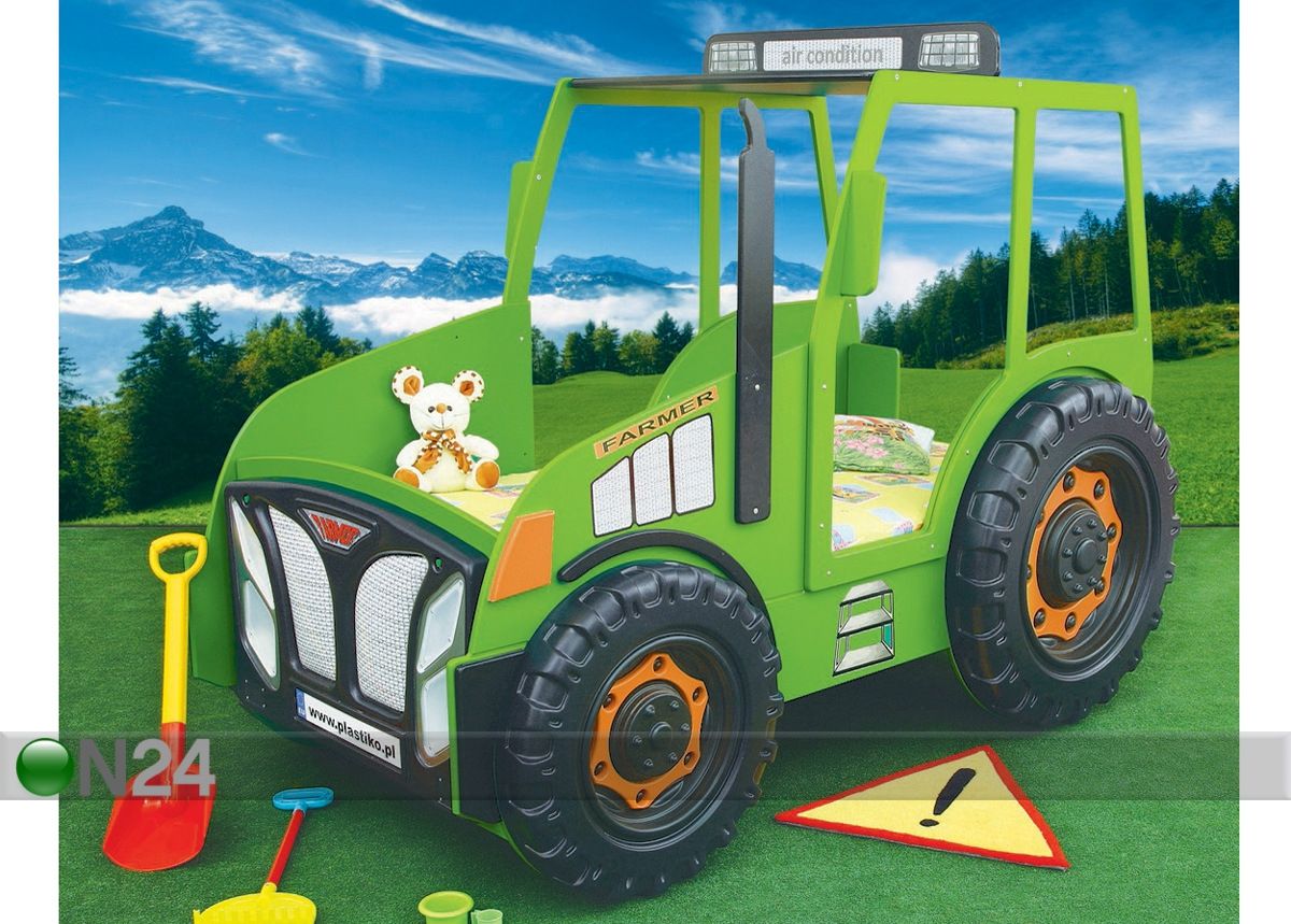 Lastevoodi komplekt Traktor 90x180 cm suurendatud